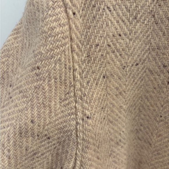 Vintage Braetan Cream Beige Wool Tweed Coat Size Medium - Picture 8 of 12